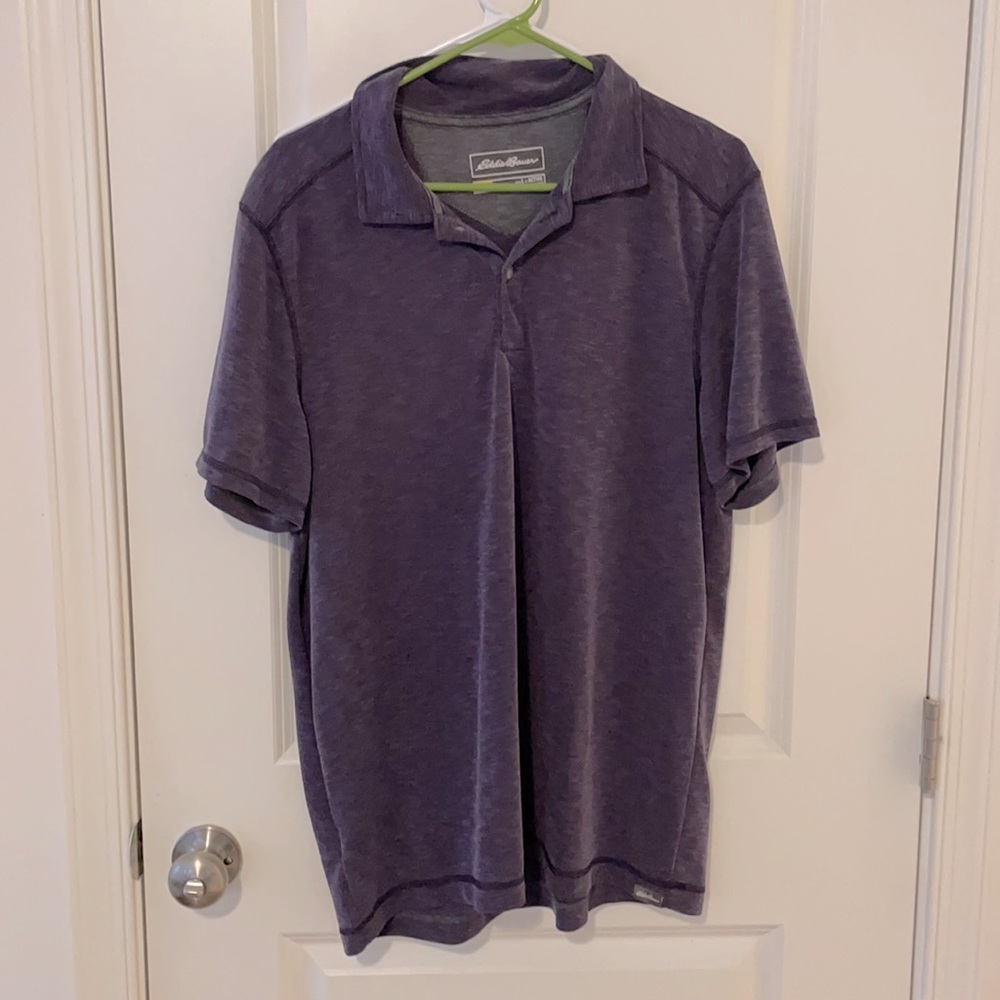 LG Purple Eddie Bauer polo